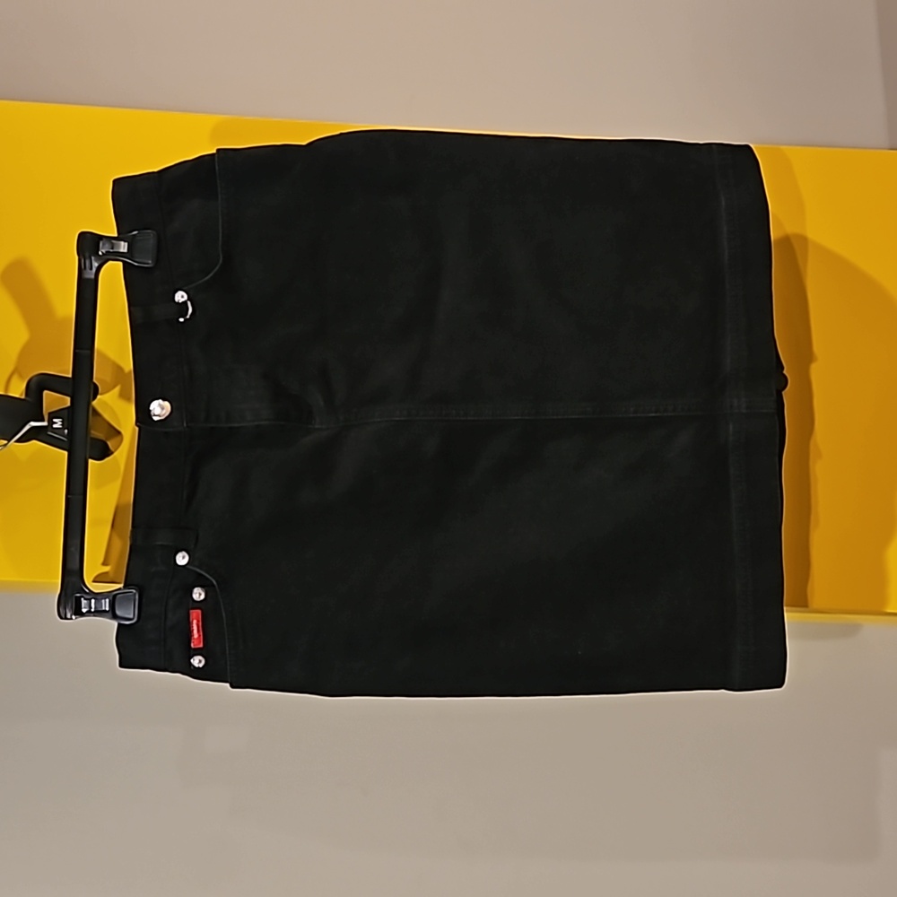 Chaps Black Denim Skirt